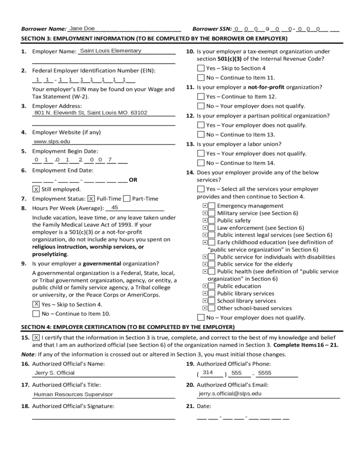 2022 PSLF Form