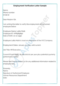 Employee Verification Form PSLF