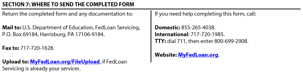 PSLF Employment Form