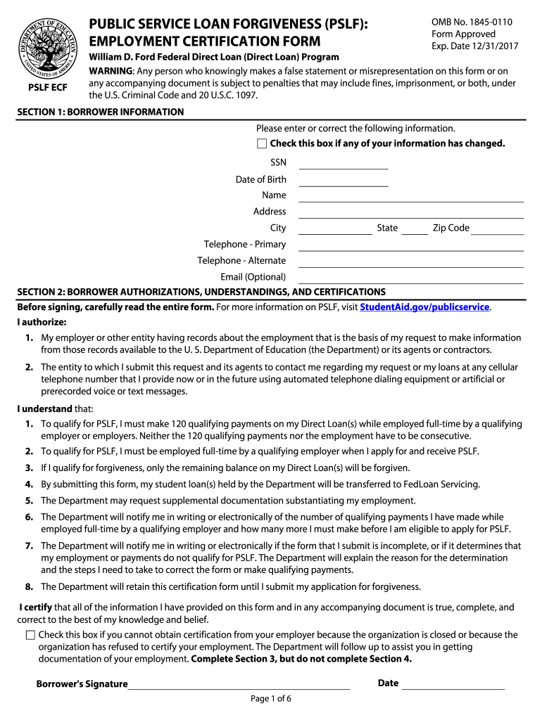 PSLF Form Navient Mail 2024