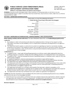 PSLF Forms