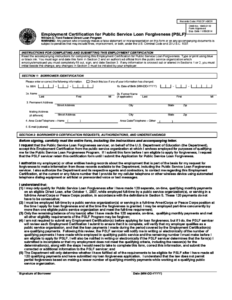 Fed Loan Public Service Forgiveness Form