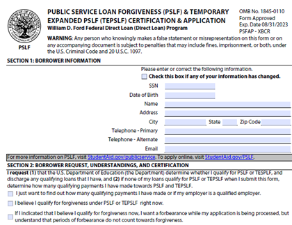 How Do I Certify Employment For PSLF