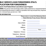 Public Service Loan Forgiveness Application Form 2022