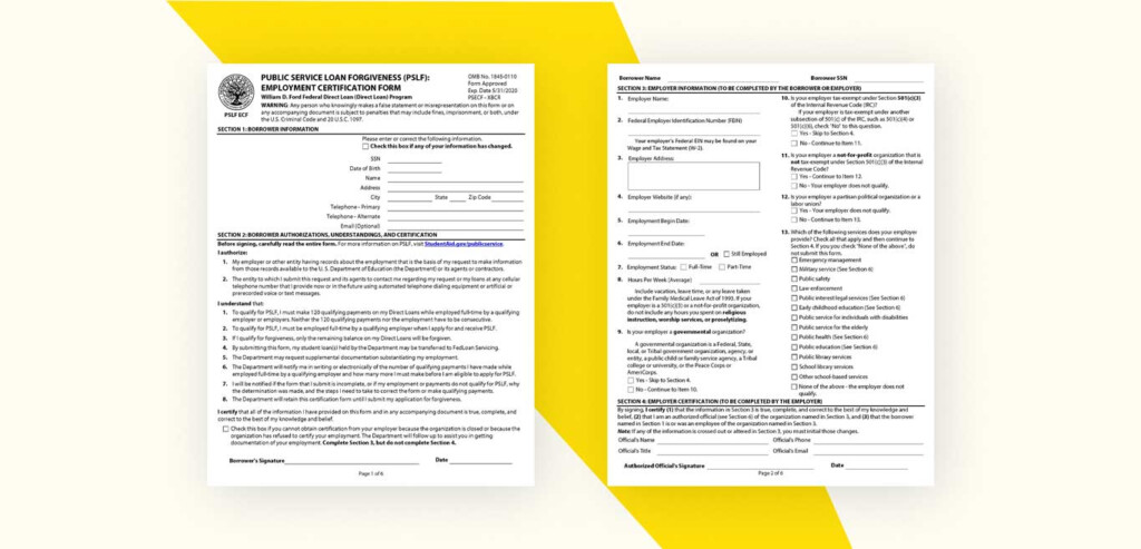 Public Service Loan Forgiveness Income Based Repayment Form