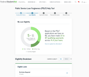 Studentaid PSLF Application