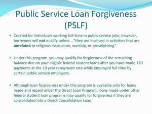 What Is The Public Service Loan Forgiveness PSLF Program