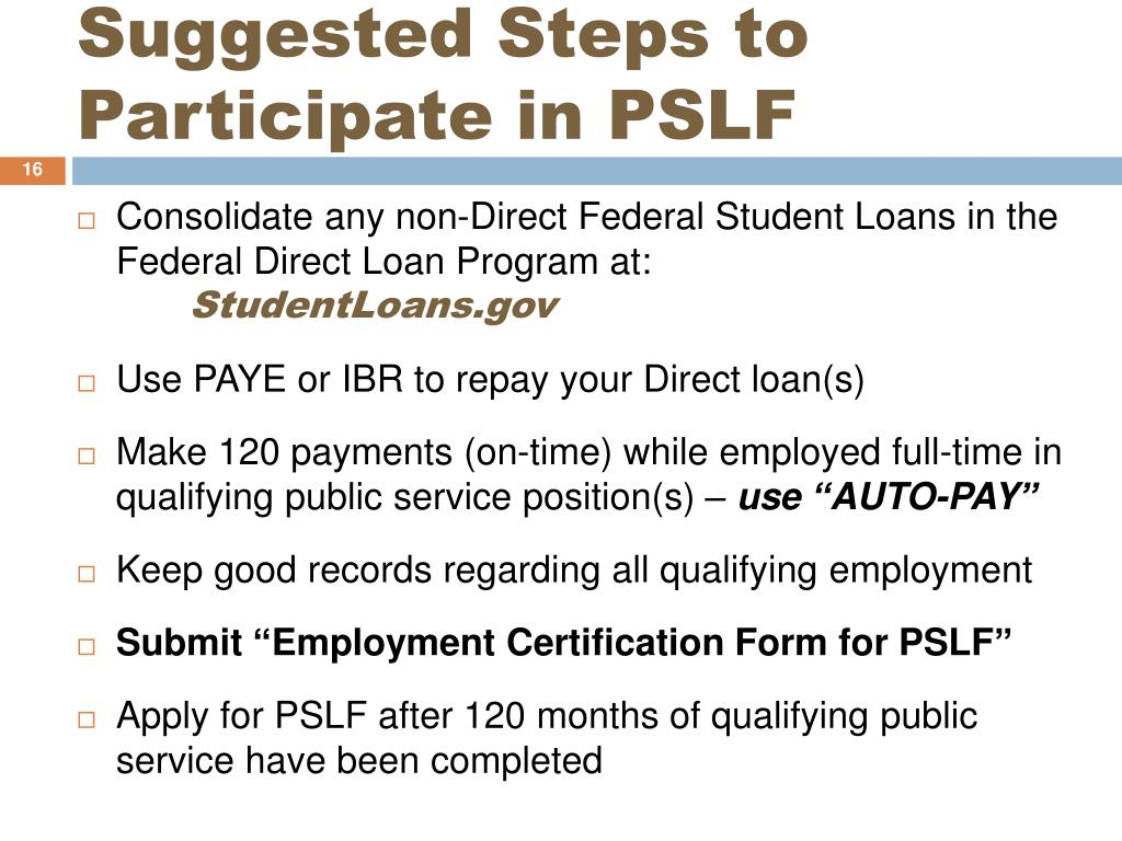 Change Student Loan Repayment Options When Pursuing PSLF