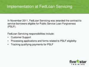 PSLF Fedloan Servicing