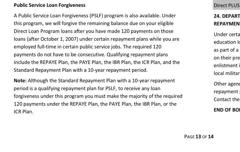 PSLF Proposed Changes