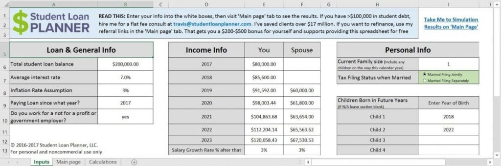 Student Loan Repayment Calculator PSLF